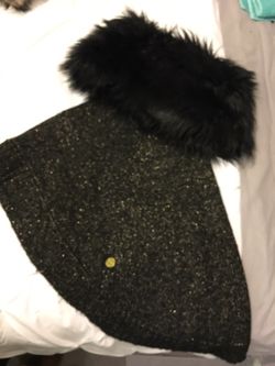 Michael kors black with gold poncho