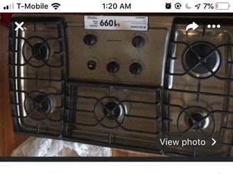 Stainless steel cooktop