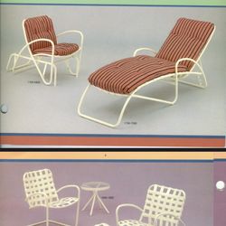 Vintage Brown Jordan Chaise Lounge Set 1984 Bolero Collection