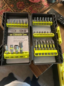 Ryobi Drill Bit and Driver Set with Case