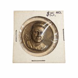 Vintage Ty Cobb Commemorative Medallion Georgia Peach Hall of Fame MLB