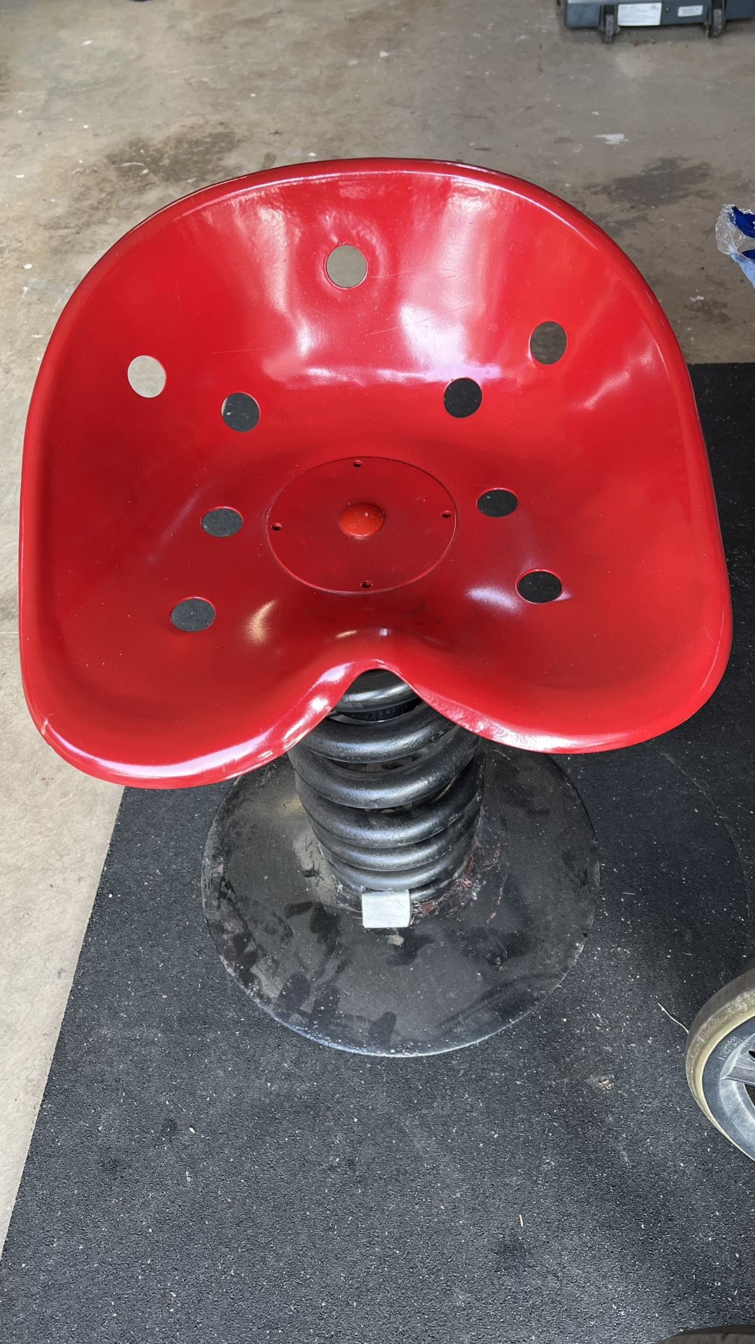 Red Tractor Seat Stool