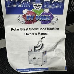 Great Northern Polar Blast Acrylic Snow Cone Machine