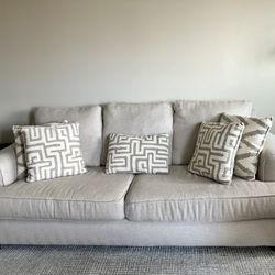 Beige Couch w/ Pillows