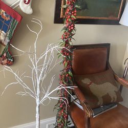 Indoor and outdoor Christmas branch trees. Also cool pre-lit also