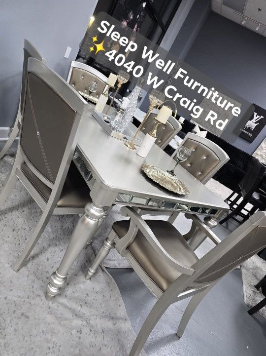 ✨️ Dining Table Chairs Sets ✨️ Furniture Queen Bedrooms Sectionals Avail