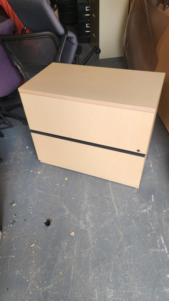 Two Drawers Wood File Cabinets