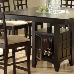 Counter height dining table