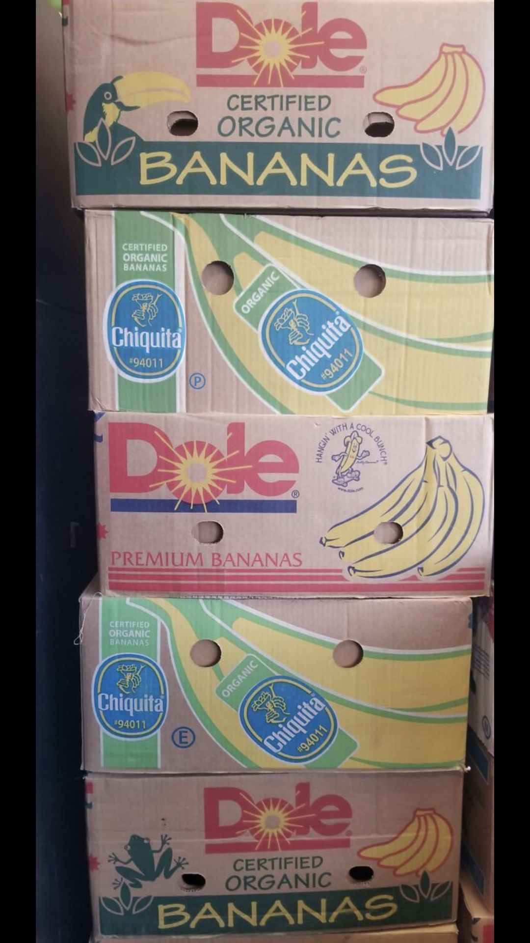 EMPTY BANANA BOXES in good condition