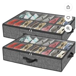 Under Bed Shoe Store 2pack