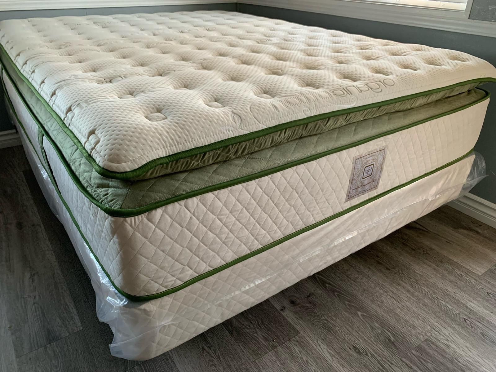 14in QUeen Elite Organic Superior Hybrid Gel Memory Foam Pillow