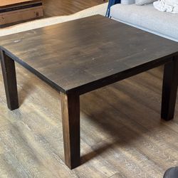 Solid Wood Tall Large Coffee Table 