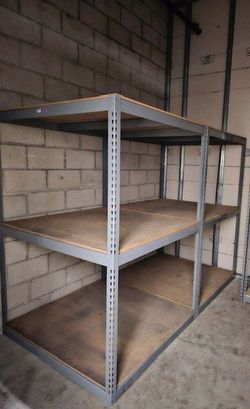 Industrial 3 Tier Racks 48 in W x 48 in D Used Heavy Duty Storage Shelving Stronger Than Homedepot Lowes And Costco Delivery Available