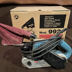 Makita 9921 Belt Sander Like New 