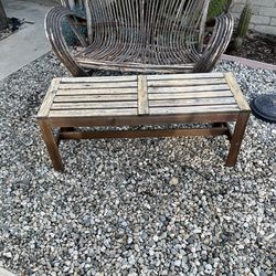 Teak bench