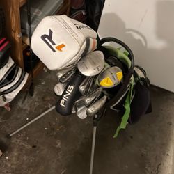 Mens Taylor Made Set. 5,6,7,8,9 Sw Pw Bag Puttter Fairway Driver And More 