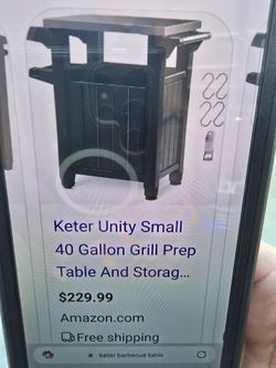 Keter grill prep table