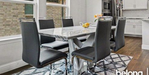 Dining table with chairs