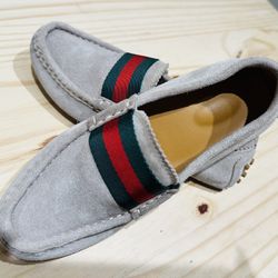 Genuine Gucci Kids Suede Loafers 