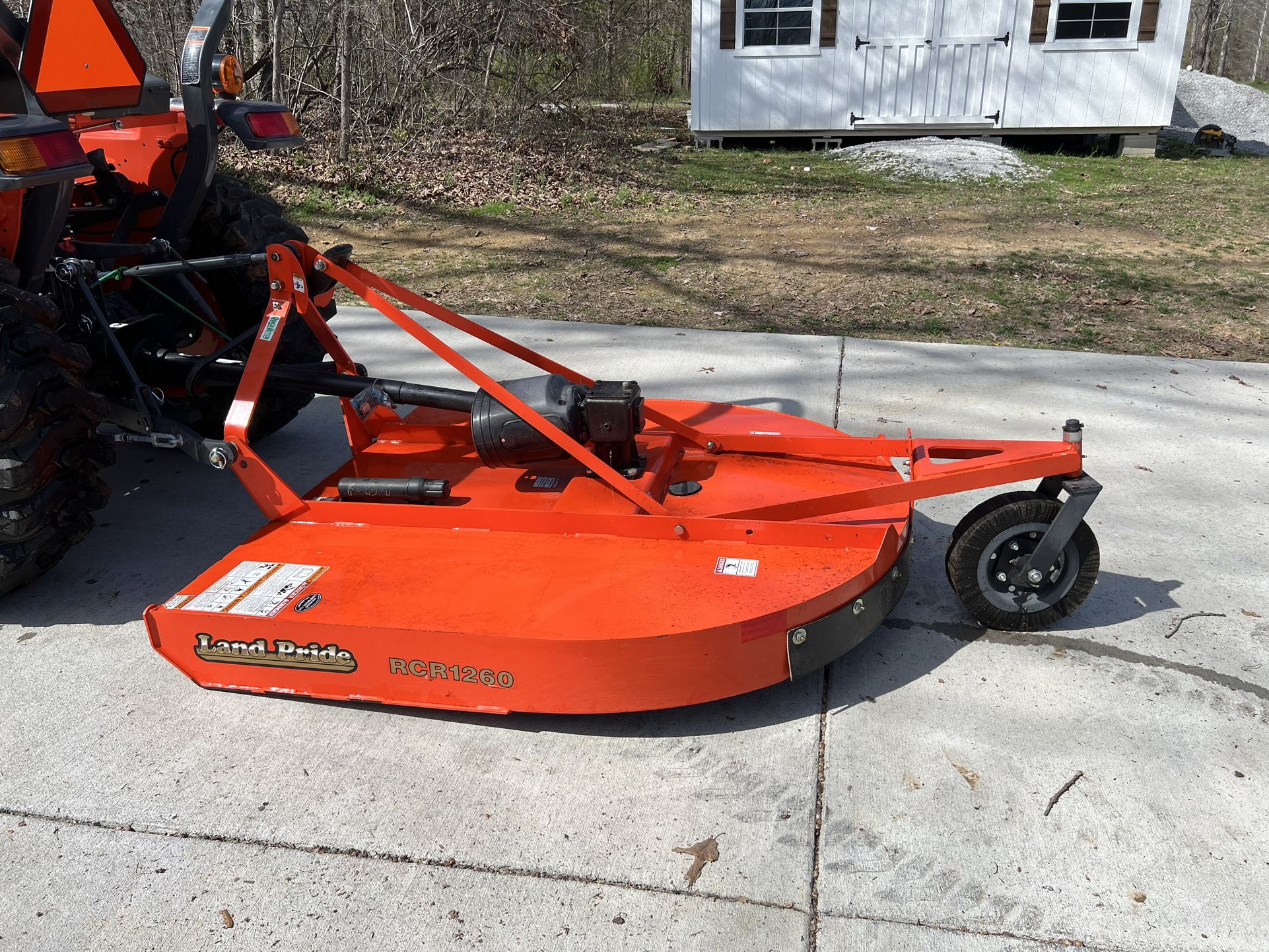 Land Pride 5’ Bushhog. Kubota Attachment