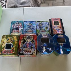 Vintage Pokemon And Yugioh Empty Tins