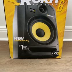Pair Of KRK Rokit Powered 6" Generation 3 Powered Studio Monitor W/ FREE Studio Monitor Stands