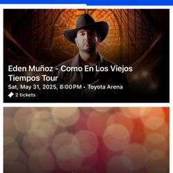 Boletos Para Eden Muñoz 