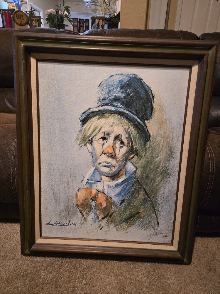 Leighton-Jones Clown Painting