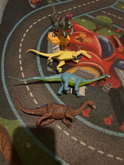 Plastic Dinosaur Toy Figures Set of 4