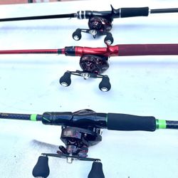 Brand New Bait-cast Rod And Reel Combos - $89 Each