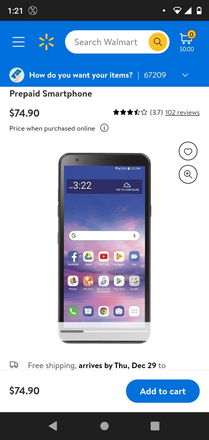 Prepaid (Trac Phone) LG Journey