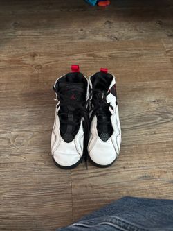 Air Jordan High-Top Sneakers White Black Red