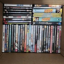 Lot of 198 Movie DVD Mixed Genres  Assorted Titles  With Cases