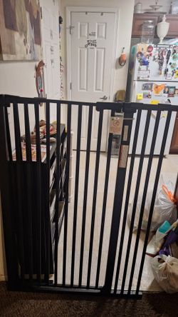 Black Metal Baby or dog Safety Gate
