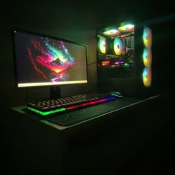 AESTHETIC FULL GAMING SETUP*** GAMING PC,