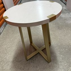 White And Gold Coffee Table 