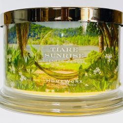 HomeWorx Harry Slatkin TIARE SUNRISE Large 4-Wick Candles 18 Oz