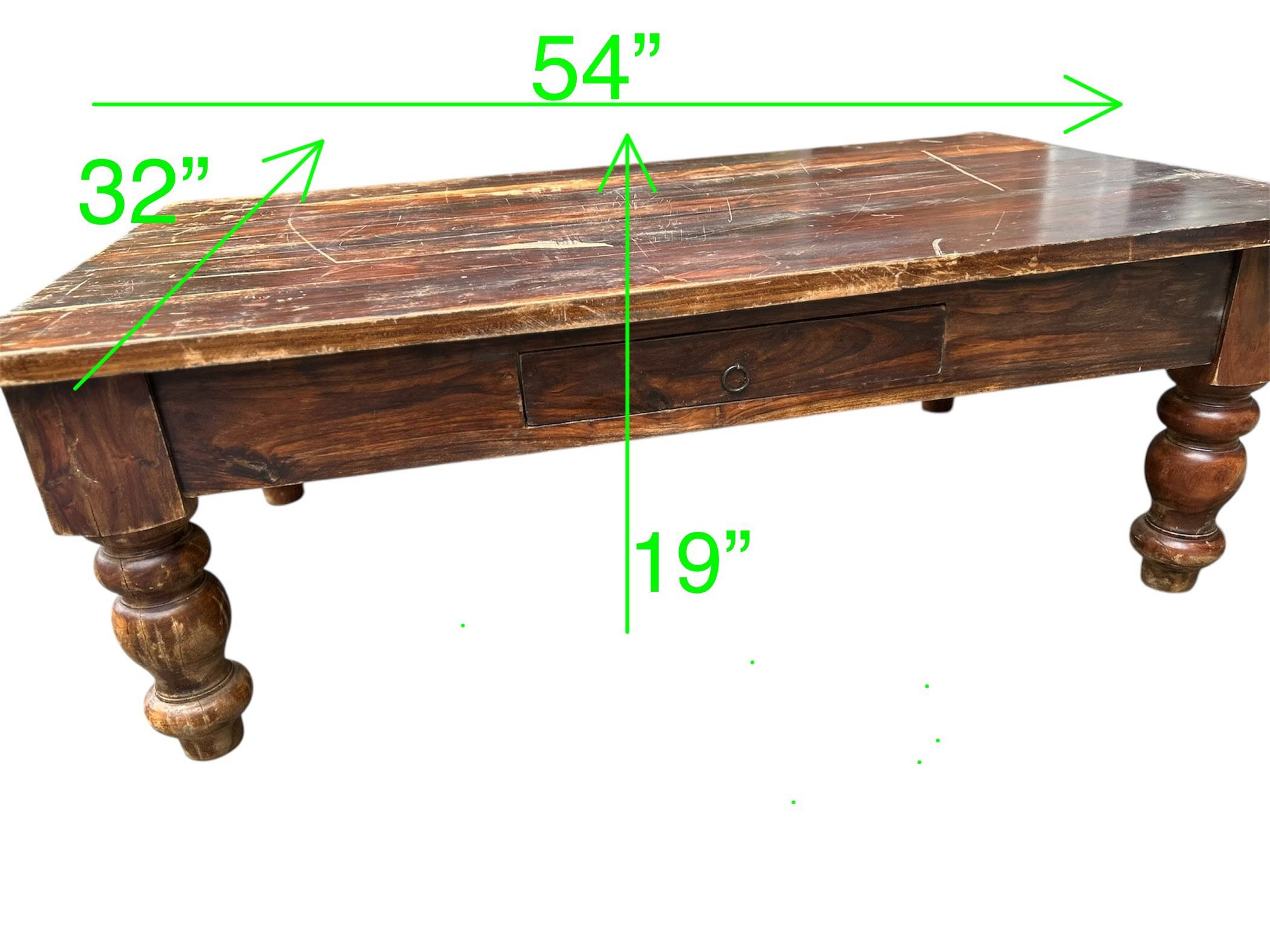 Rustic Wood Coffee Table
