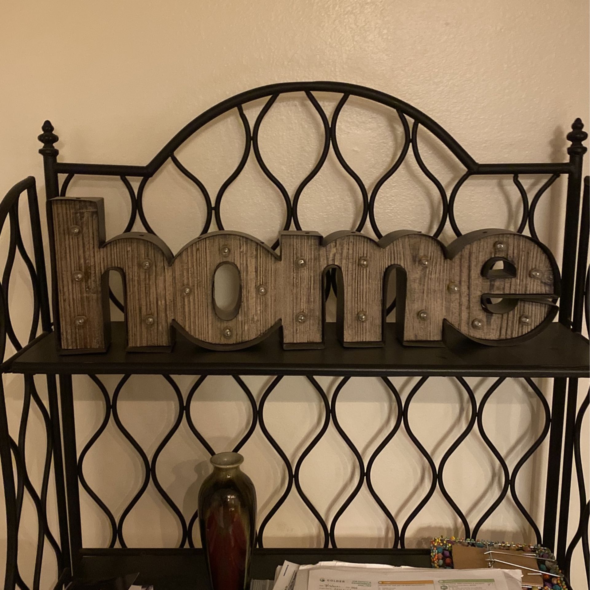Light Up “Home” Sign