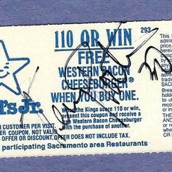 Terry Porter game ticket AUTO