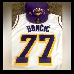 Lakers Doncic Jersey/Hat