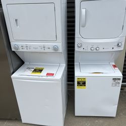 Stackable GE Washer And Dryer Gas 