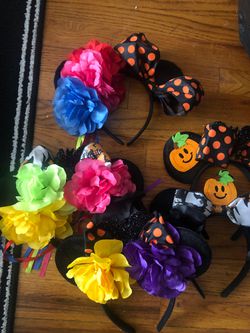 Mickey Mouse Minnie Mouse Halloween Ears headbands