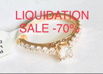 Engagement Ring/Anniversary RING 1 CARAT Natural Diamonds 💎 LIQUIDATION SALE-70 % APPRAISAL IS FROM WHEN GOLD WAS $2000 NOW ITS OVER $4600