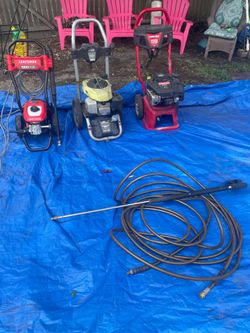 3 pressure washers
