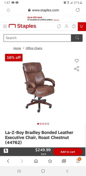 Photo Lazboy Bradley Executive office chair, great condition. High quality, very comfortable. Located in San Pedro. Lazy boy