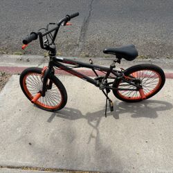 Kids Orange And Black Bike 