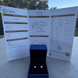 Mossanite Earings 1.0ct