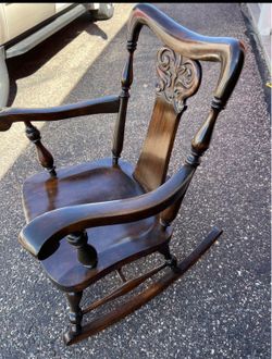 Hand Carved Antique Rocker
