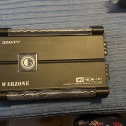 Gravity 4000.1D Class D Car Amplifier - 4000 Watts